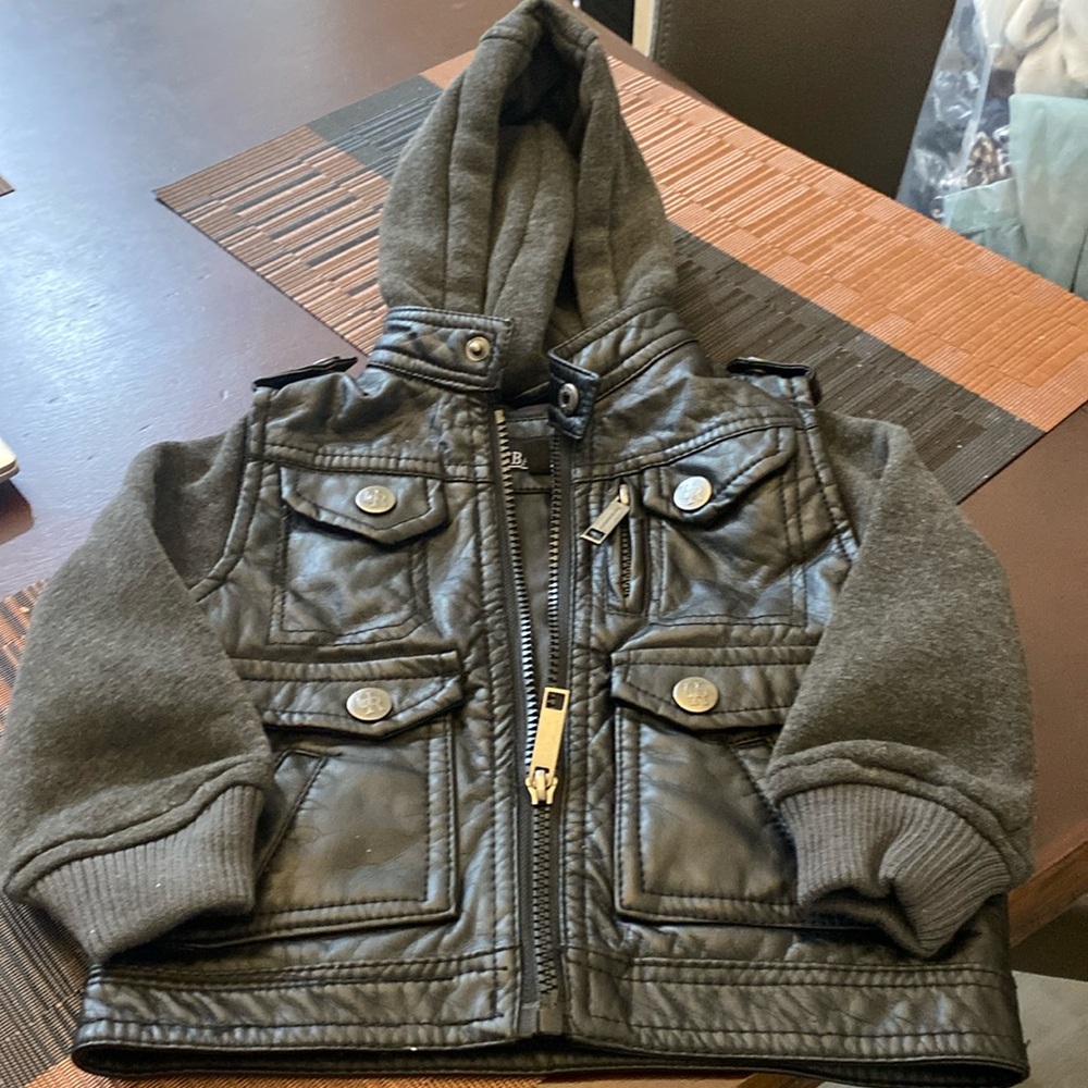 Child’s Leather Jacket with hood